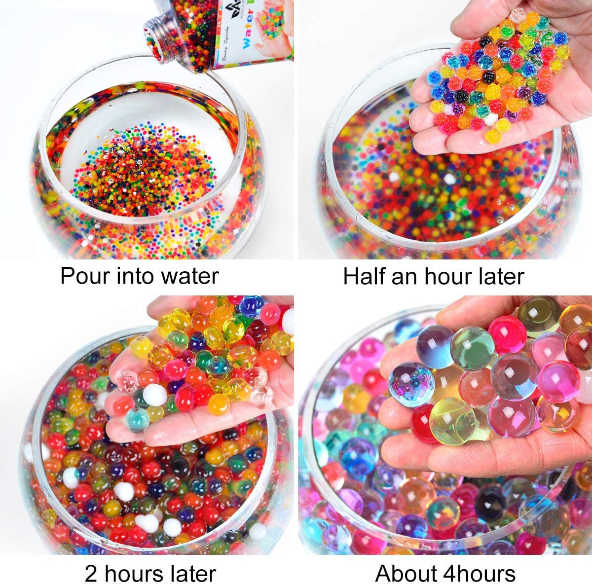 Water Beads Pack 500g - Rainbow Mix